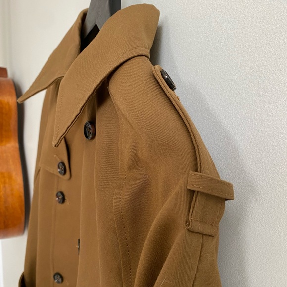 HM STUDIO Collection by Pernille Brown Khaki Belted Heavy Trench Coat - Picture 6 of 12